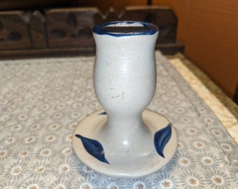 Williamsburg Pottery Leaf Small Candle Holder.