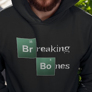 Jiu Jitsu Hoodie, BJJ Sweatshirt, Breaking Bones, MMA Fight Wear, BJJ Gifts for Dads, Martial Arts Sweater