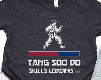 Tang Soo Do Kids T-Shirt - Martial Arts Training Gear with "Skills Loading" Slogan, Gift For Tang Soo Do Students