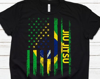 Jiu Jitsu Shirt | American Flag Shirt | Gym T shirt | Jiu Jitsu Gift | MMA T shirt