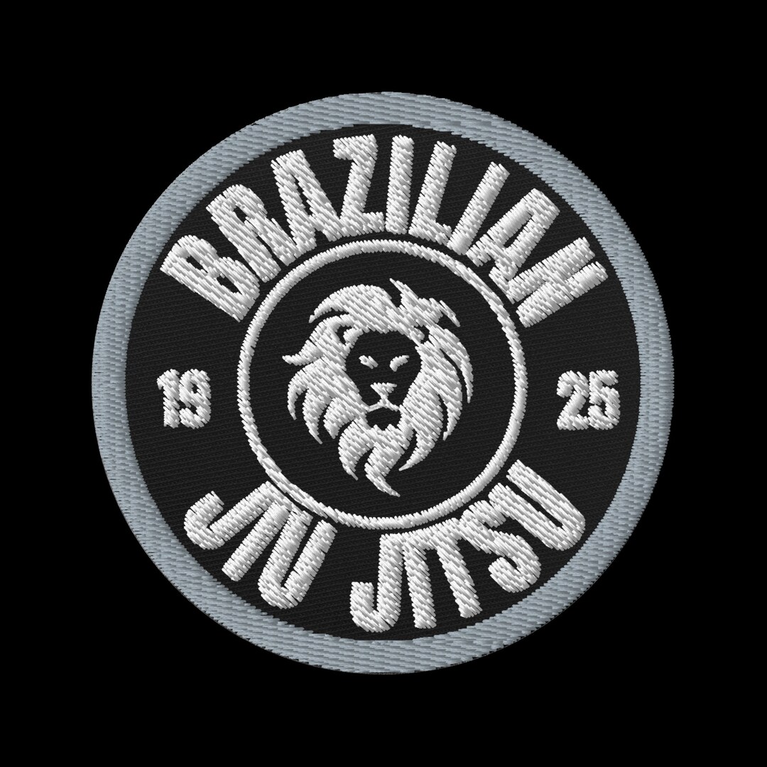 Authentic Vintage Style Jiu Jitsu Embroidered Patch, BJJ Patch Jiu