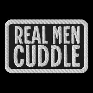Parche bordado Jiu Jitsu: Abrazo de hombres reales, parche BJJ - Regalo de papá Jiu Jitsu