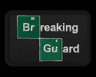 Authentic Jiu Jitsu Embroidered Patch:Breaking Guard, BJJ Patch - Jiu Jitsu Gift