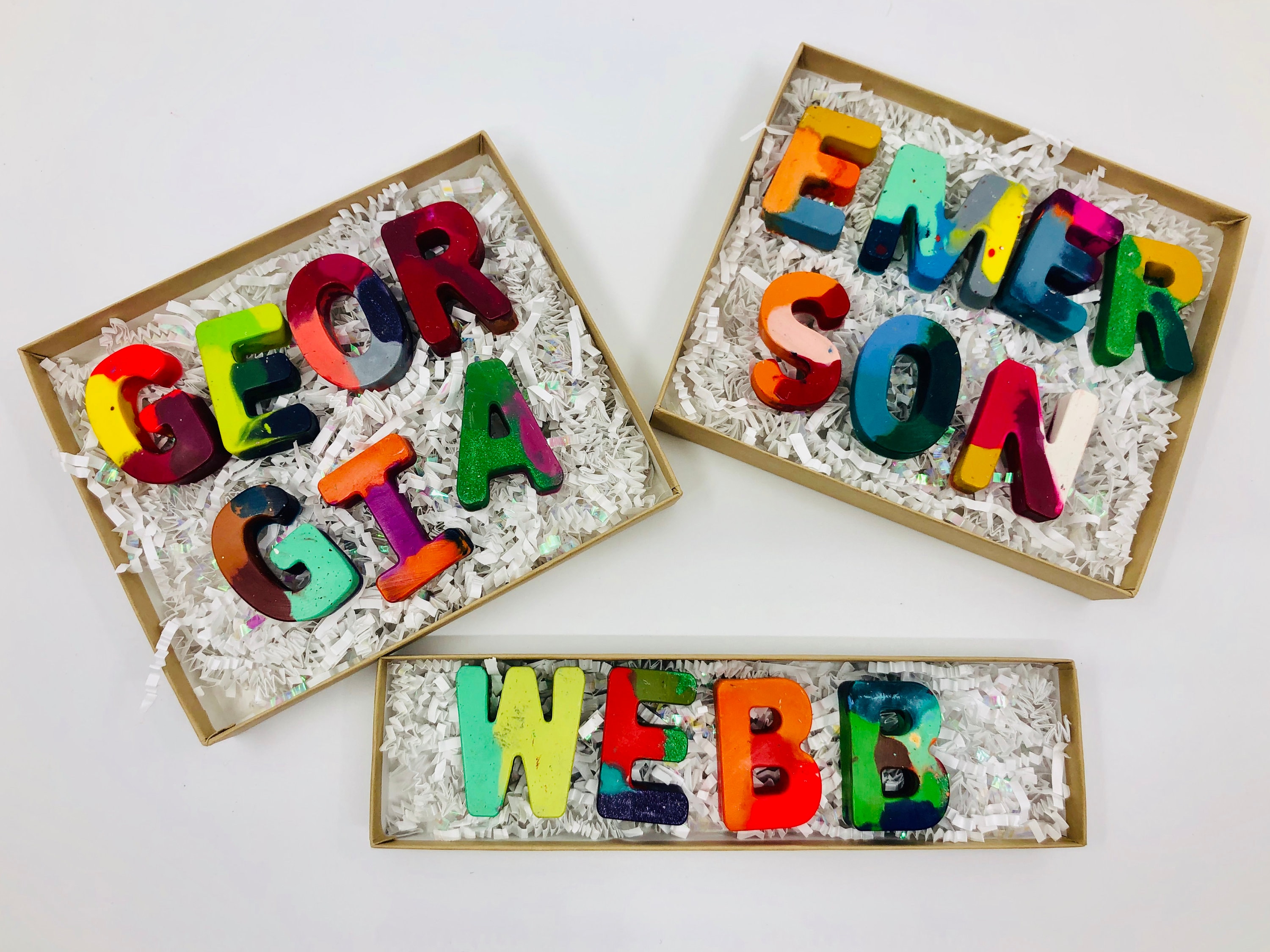 Personalized Name Crayons - Boxed Set