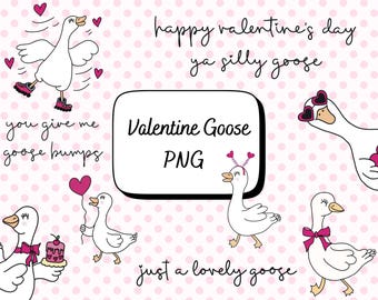 Valentine’s Day Goose PNG