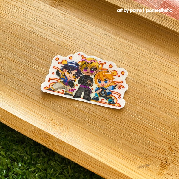 Nijisanji English | Vtuber Group Krisis Tokusatsu Style Mini Die-cut Sticker