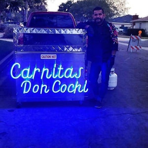 Carnitas Don Cochi light up sign neon sign custom neon sign   last name sign bon appetit sign led sign flower wall with neon sign