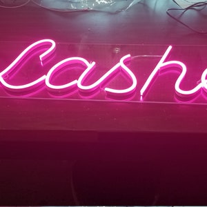 Lashes SIGN lash decor lash room décor neon sign lash neon sign neon sign wall rental weet 16 birthday party backdrop neon sign LASH SIGN