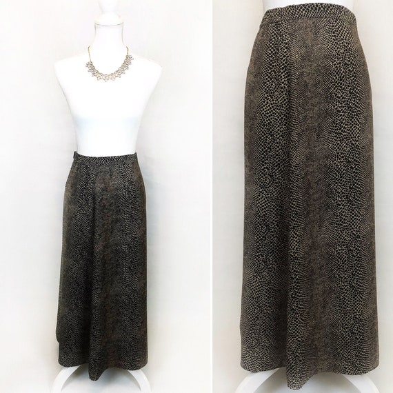 Vintage Crazy Horse Skirt, Vintage Maxi Skirt, Cra