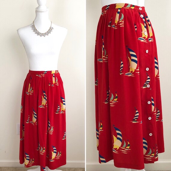 Vintage Ralph Lauren Vintage Silk Skirt 