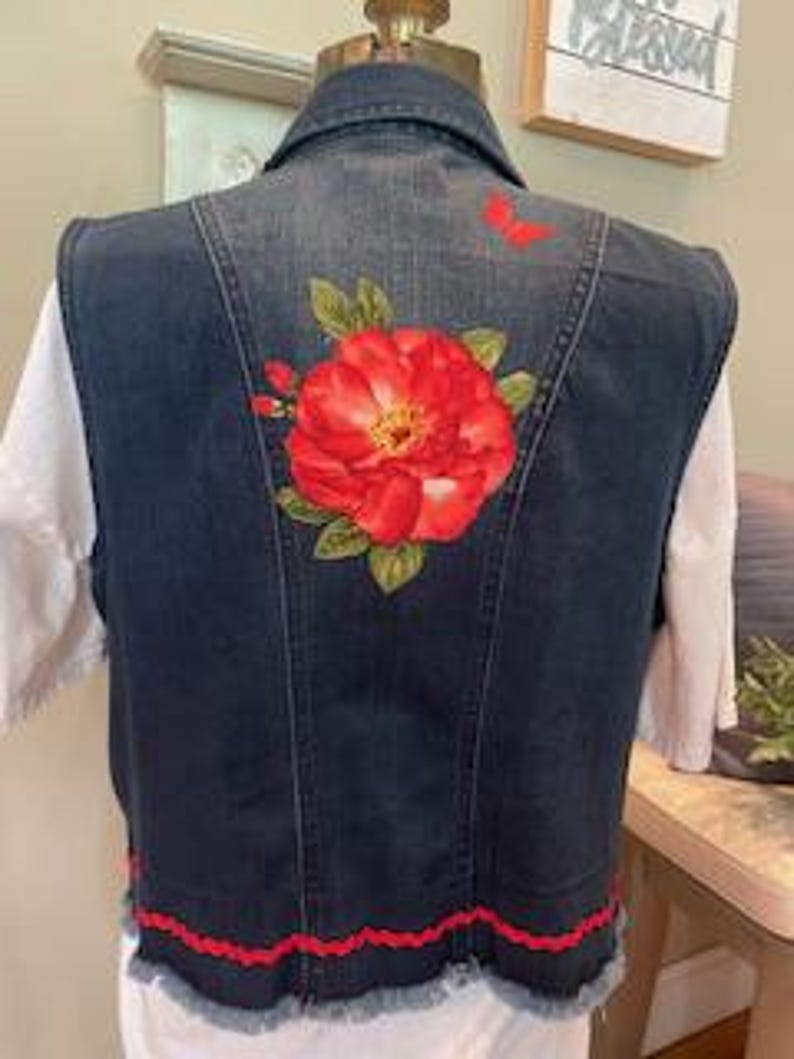 Wild Rose Fringe Vest