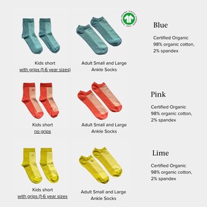 100 percent cotton socks ankle socks and short socks for kids men and women