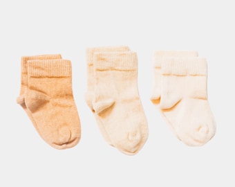 Chaussettes en pur coton biologique pour bébé, tout-petit, enfants, hommes et femmes, nouvelles chaussettes en coton pour bébé, peau sensible