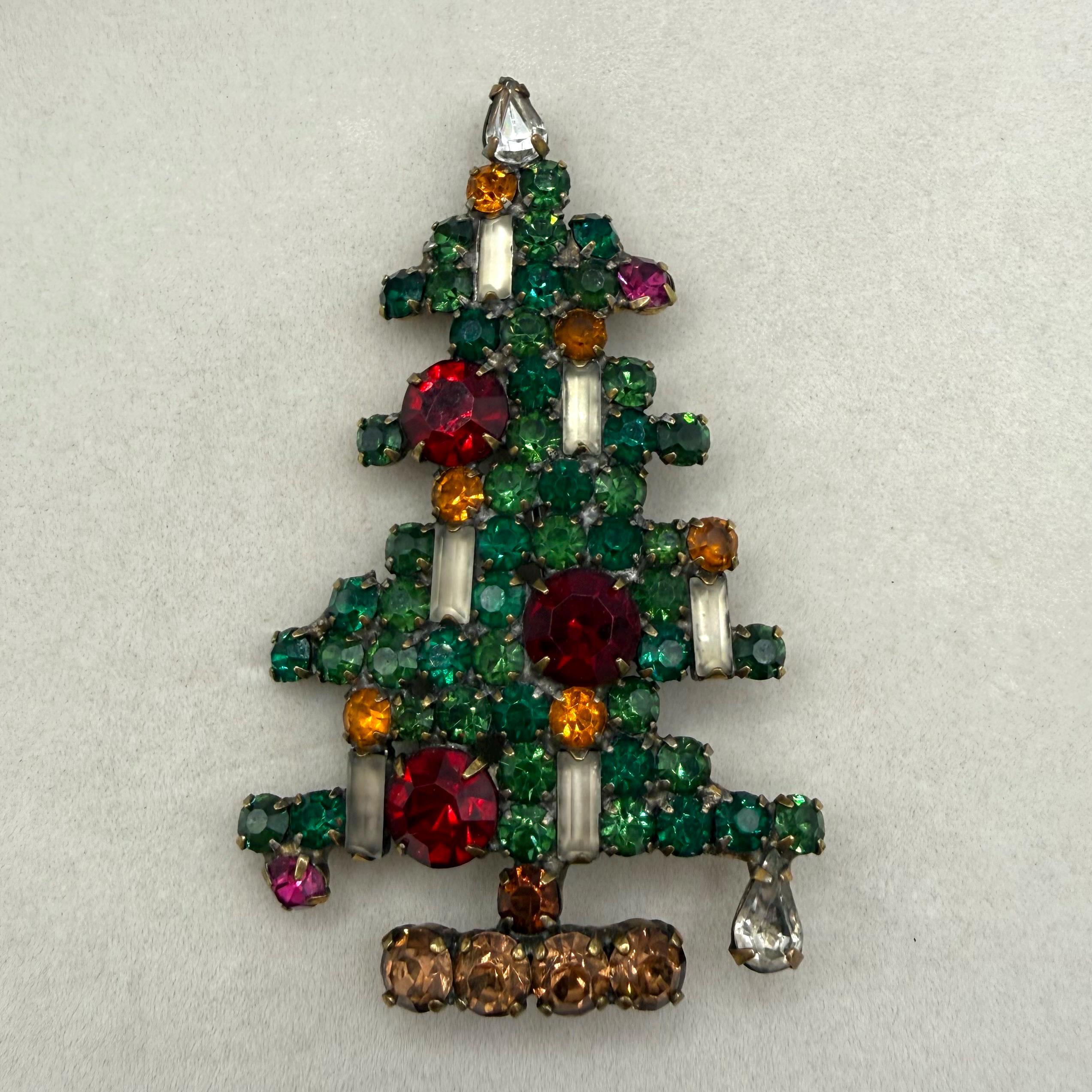 USA WEISS ヴィンテージブローチ Xmas Tree 5Candles Weiss Christmas Pins - Etsy