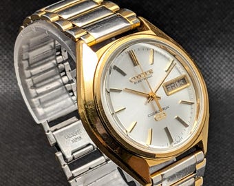 ヴィンテージ シチズン コスモトロン 7802：1970年代 ステンレス