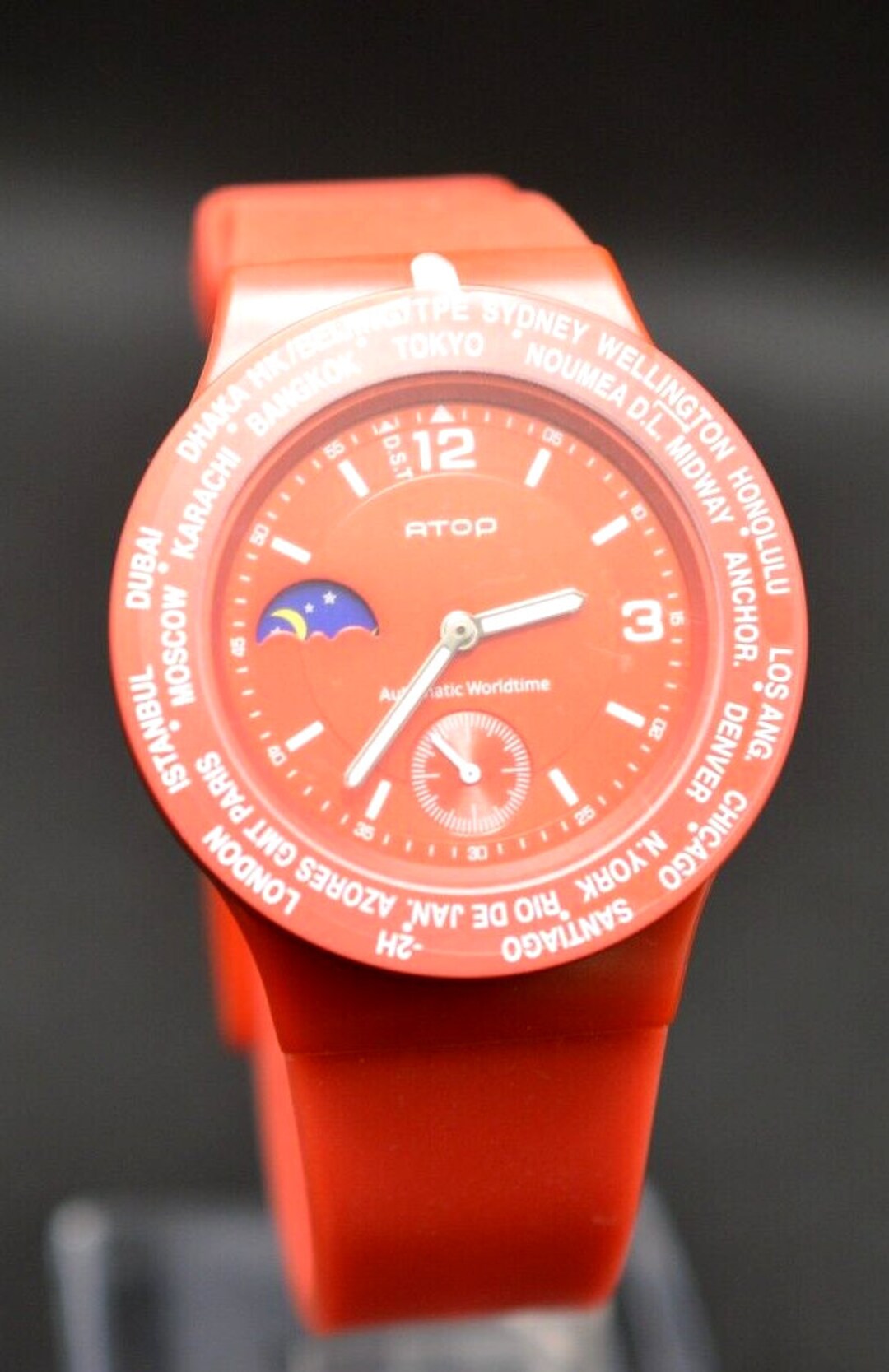 Atop World Time Travel Watch Quick Set yellow Model Also Available