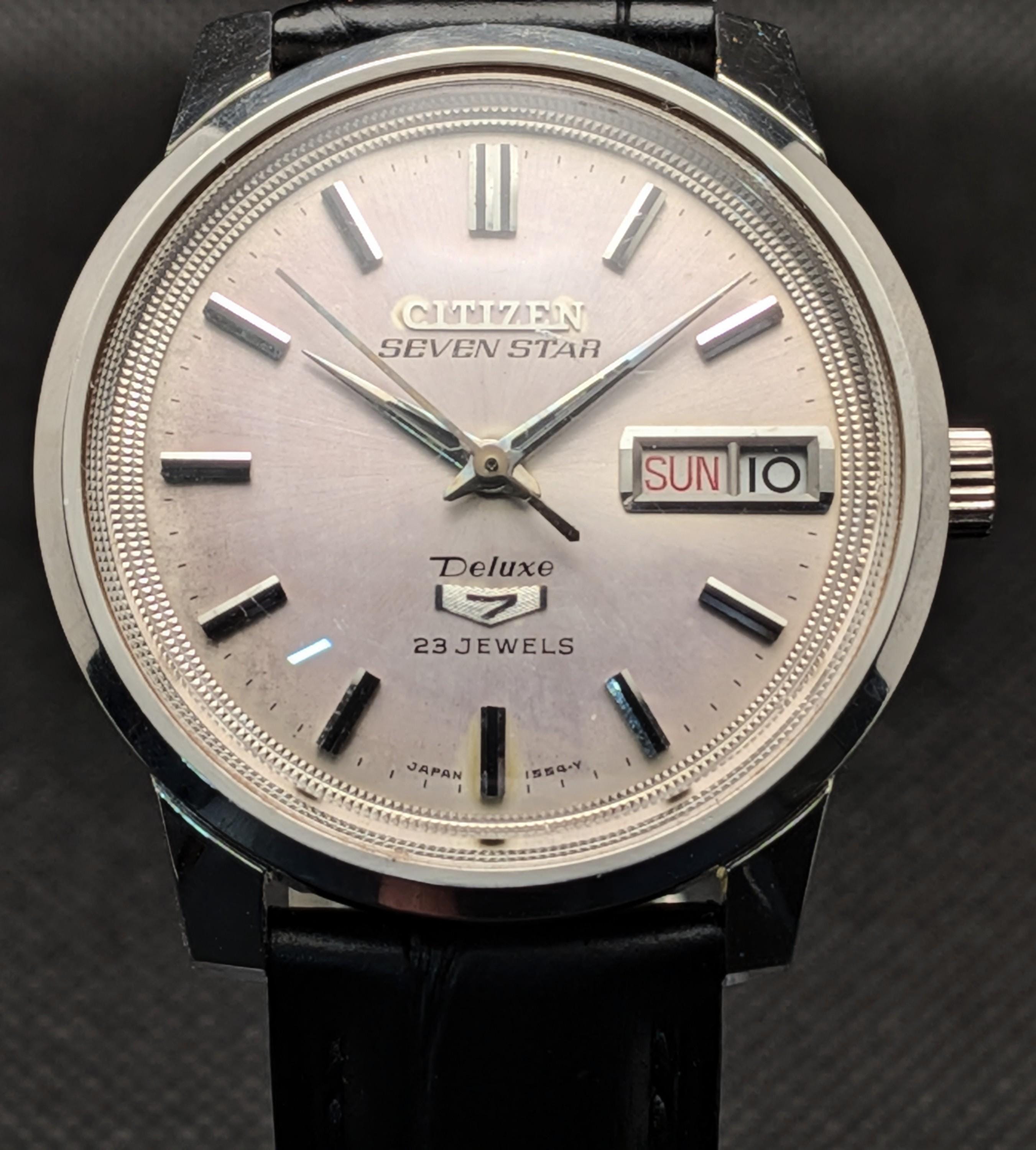 Citizen Seven Star Deluxe Automatic 1969 Vintage Watch From Japan