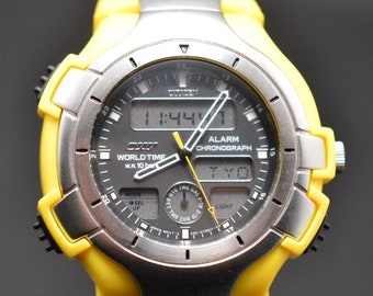 Citizen OXY Integra World Time Sports C420 90s Vintage New Old