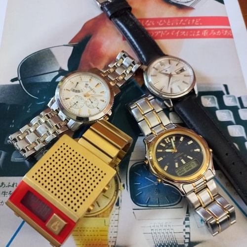 Orient Vintage Digital G615128-40 80s Watch Original