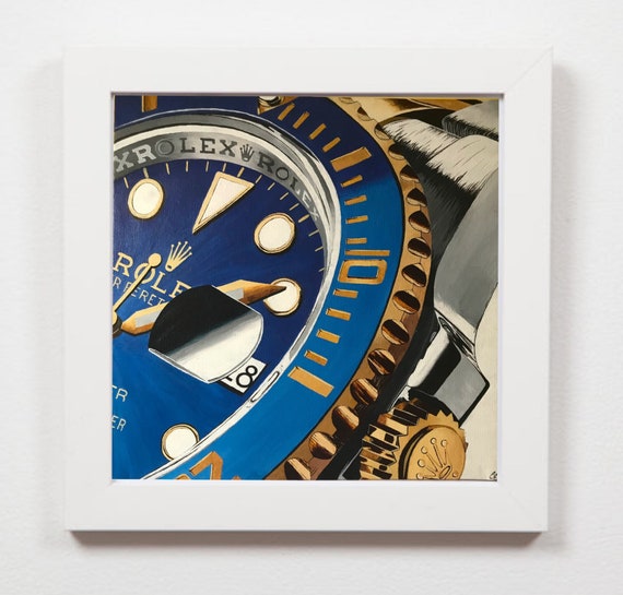 rolex watch painting