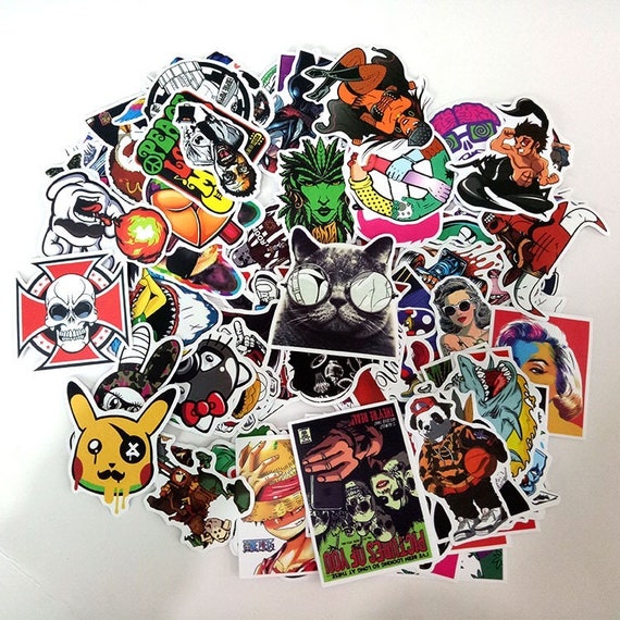 Stickers Personalized Spoof Graffiti 100pcs Vsco Etsy