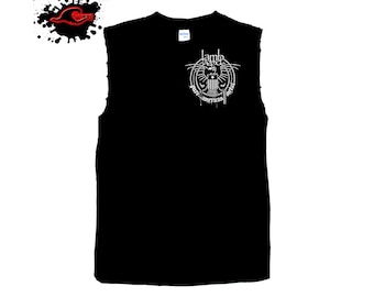 Lamb Of God (Restocked) Chest Crest - Frayed-Cut Modified Band Singlet