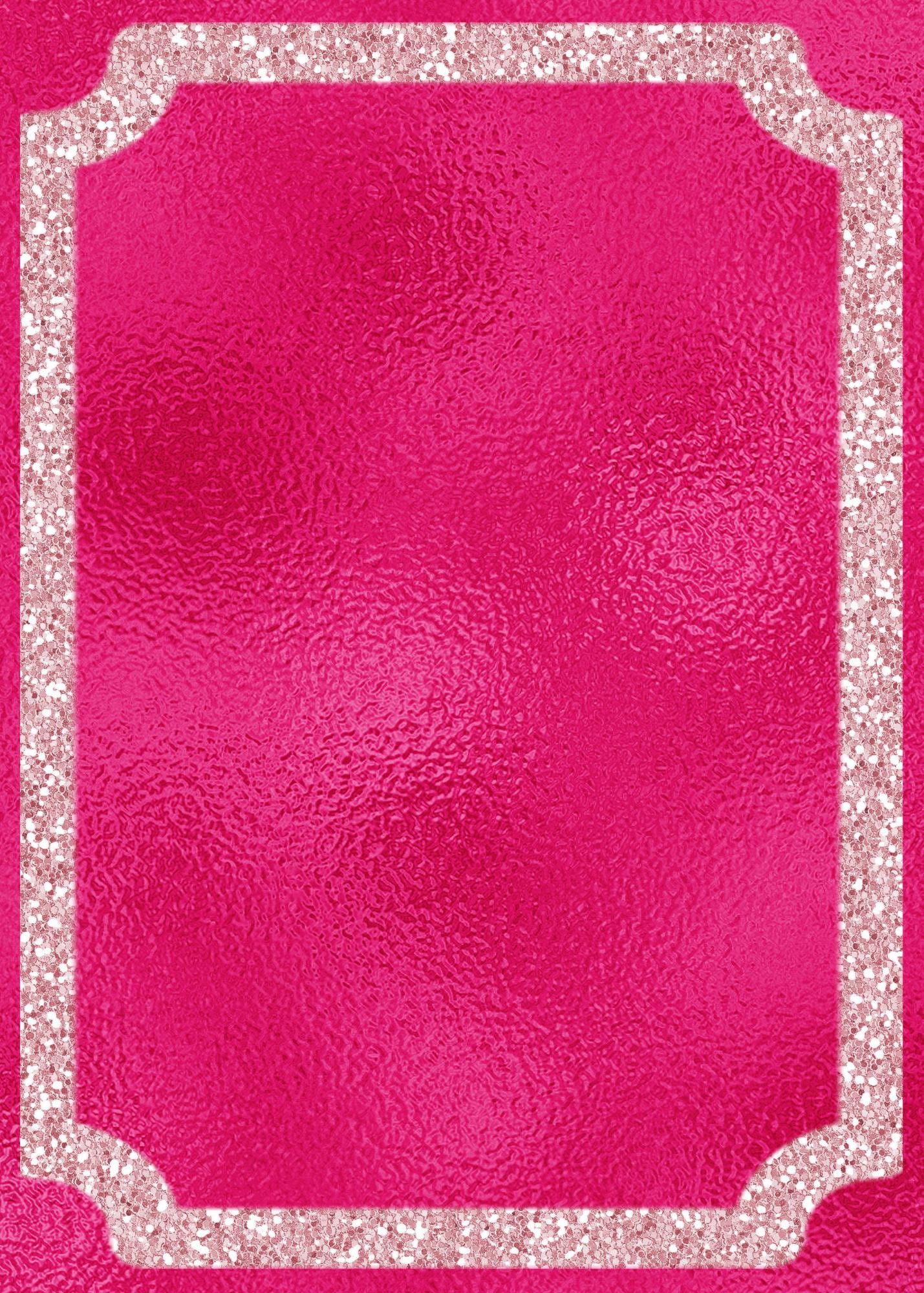 VIP Ticket Party Invitation With Pink Glitter and Diamonds, Instant ...
