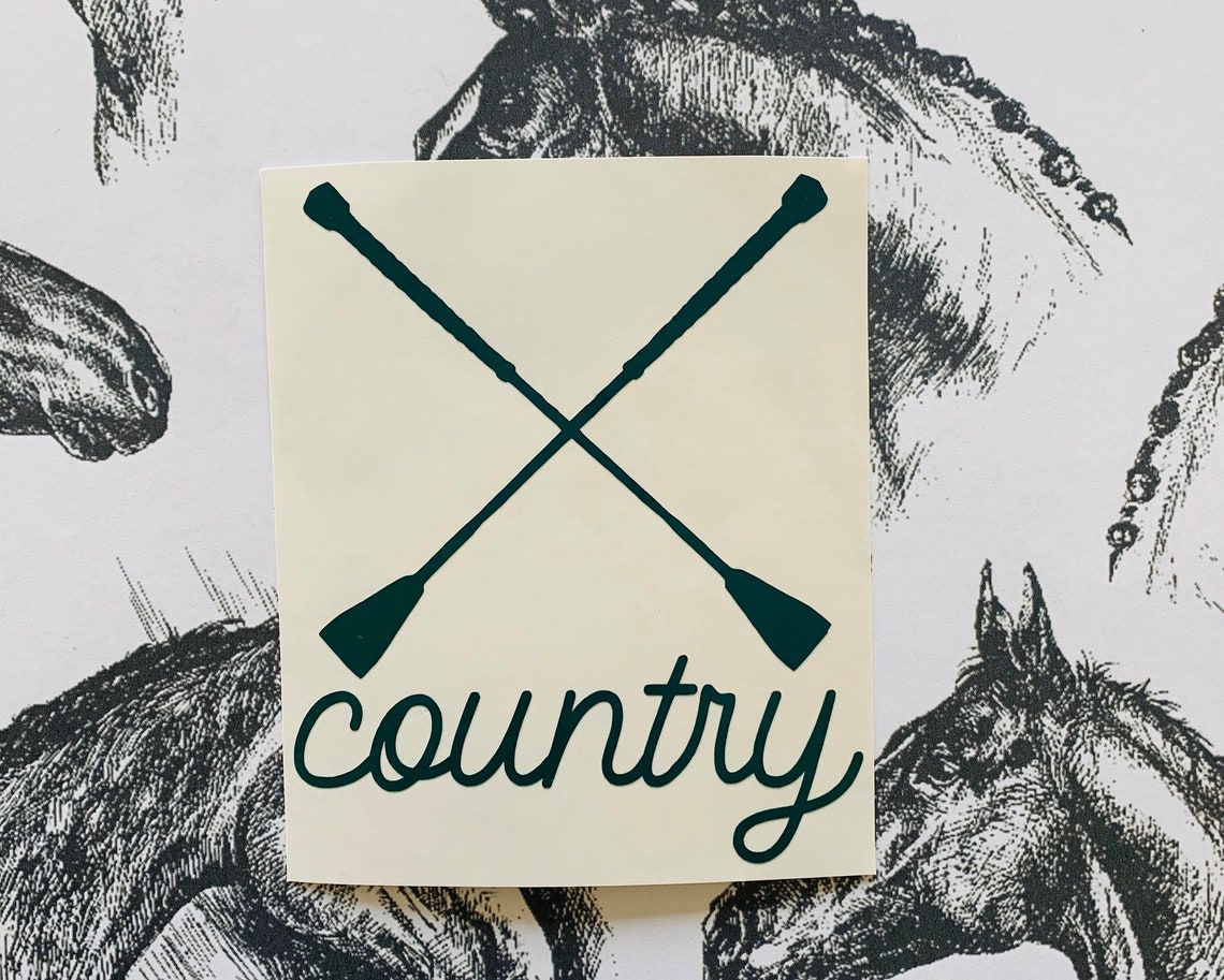 Cross Country Decal Sticker Vinyl Sticker Equestrian Decor Etsy