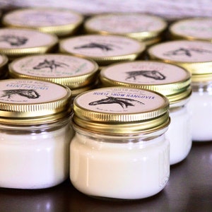 Pick 3 Horse Candles 4oz - Equestrian Candle, Hand Poured, Mason Jar, Soy Wax, Party Favors, Mothers Day Candles, Gifts for Her, South Horse