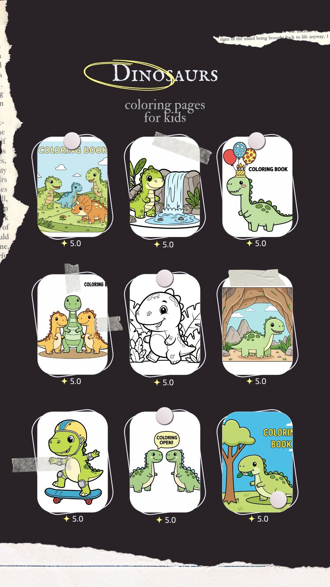 200++ Dinosaur Coloring Pages for Kids | Printable Toddler Activity ...