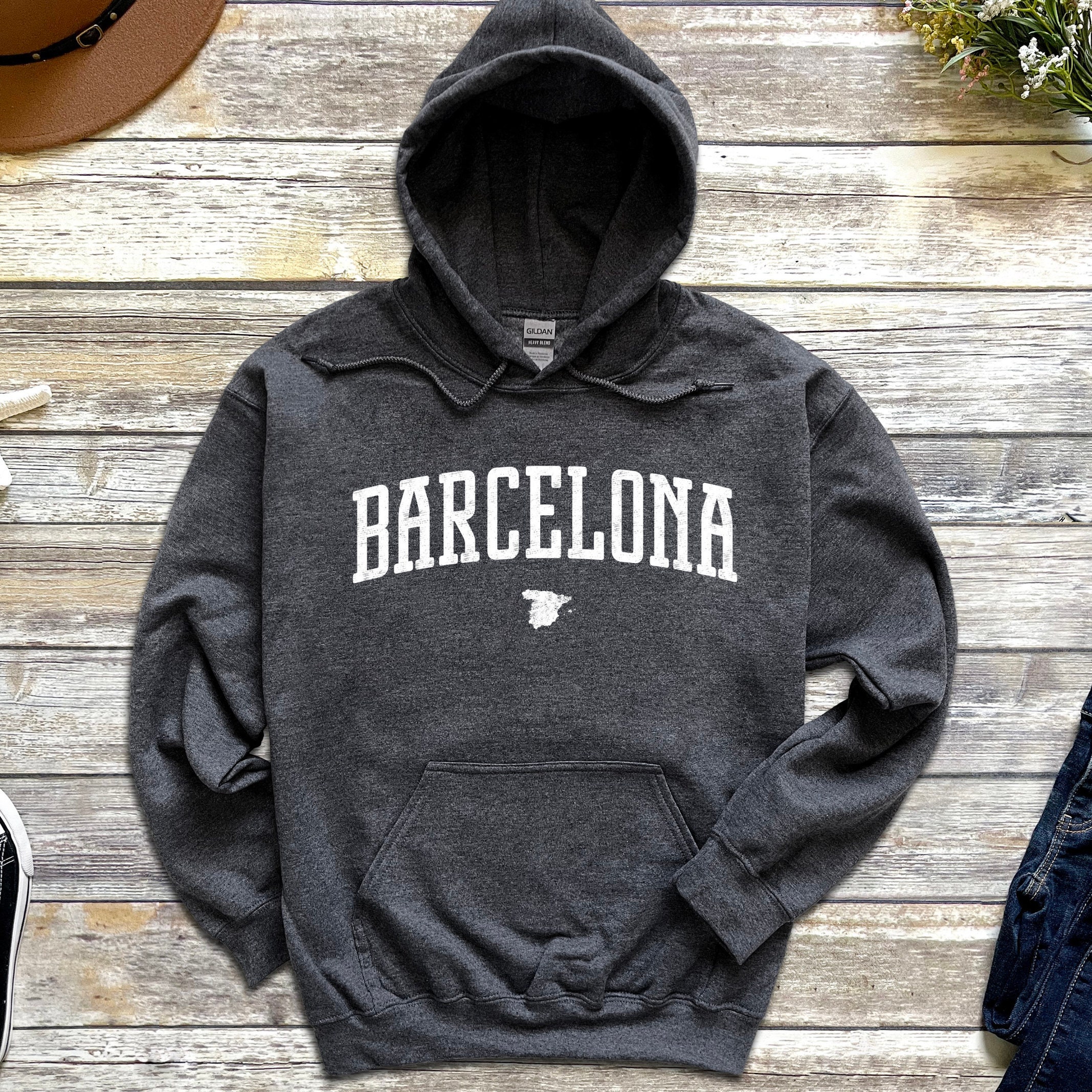 Fc Barcelona Hoodie - Etsy