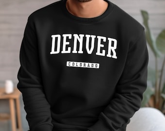 Moletom Denver | Moletom Denver Colorado Crewneck