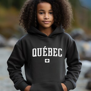 Quebec Kids Hoodie | Quebec Canada Youth Pullover Hoodie | Montréal, Québec City