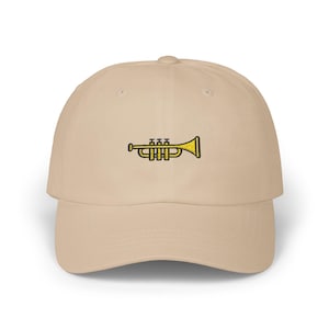 Trumpet Dad Hat | Classic Embroidered Trumpet Dad Cap | Trumpet Hat