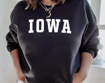 Iowa Sweatshirt | Iowa Classic Crewneck Sweatshirt | Iowa Unisex Sweatshirt