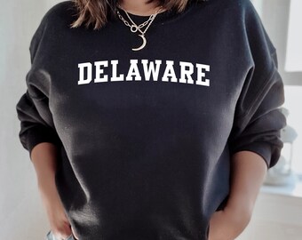 Delaware Sweatshirt | Delaware Classic Crewneck Sweatshirt