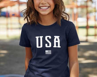 Camiseta de EE. UU. para niños / Camiseta de EE. UU. para jóvenes / Camiseta de EE. UU. para adolescentes / Camiseta de Estados Unidos