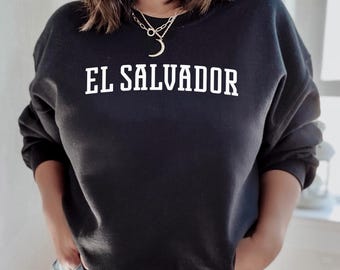 El Salvador Sweatshirt | El Salvador Crewneck Sweatshirt | Adult Unisex Sweatshirt