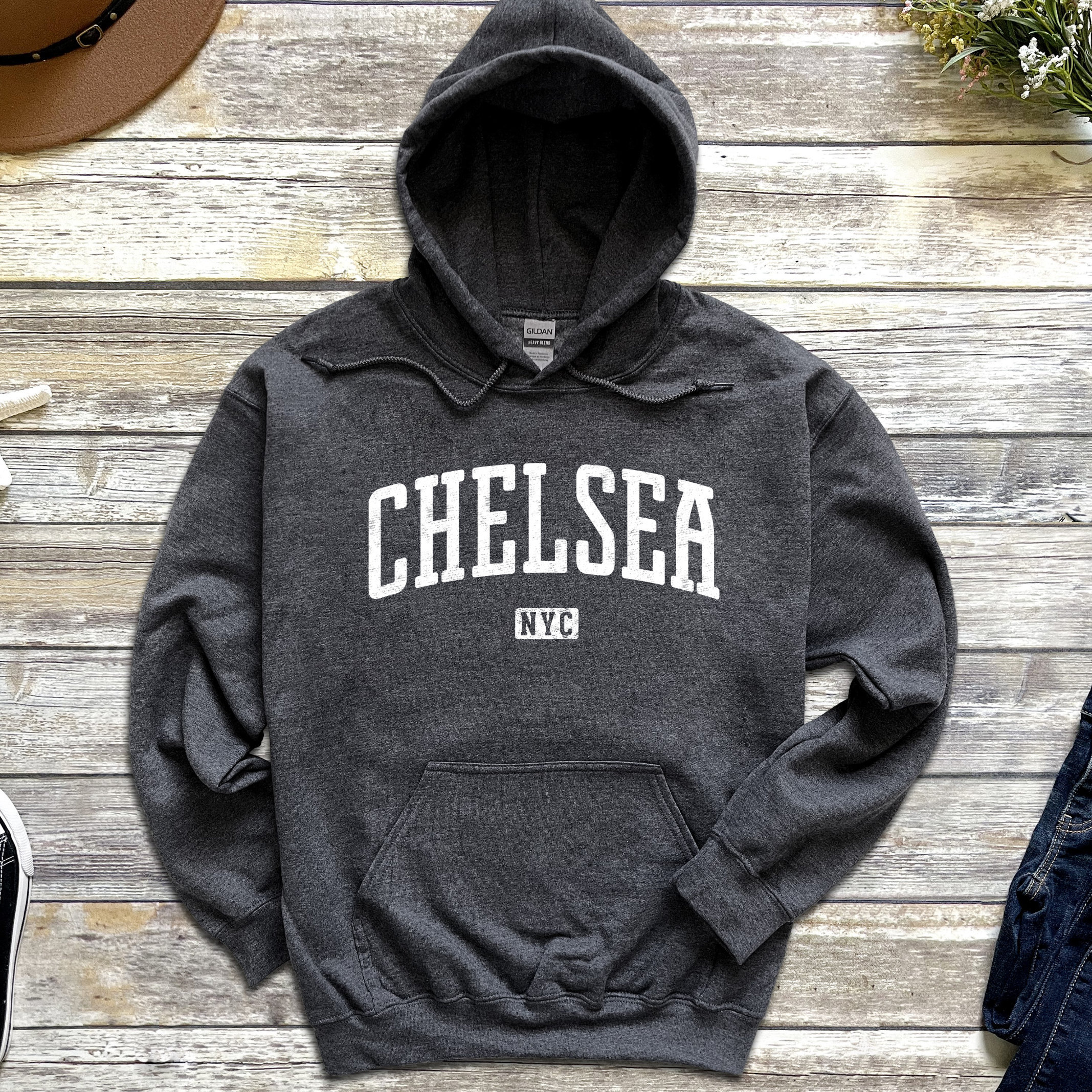 Chelsea Hoodie Vintage Pullover Hoodie - Etsy