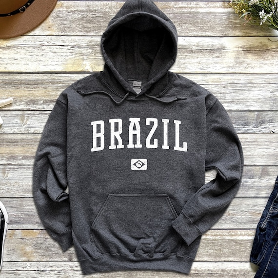 Brazil Hoodie Brazil Vintage Pullover Hoodie -  Canada