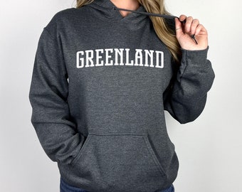 Bluza z kapturem Greenland | Bluza z kapturem Greenland Pullover | Koło podbiegunowe, zorza polarna