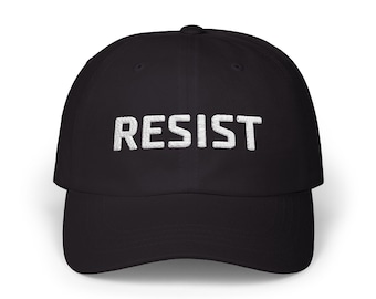 Resist Dad Hat | Classic Embroidered Resist Dad Cap | Resistance Hat