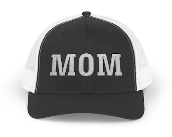 MOM Trucker Hat | Embroidered MOM Trucker Hat | MOM Hat