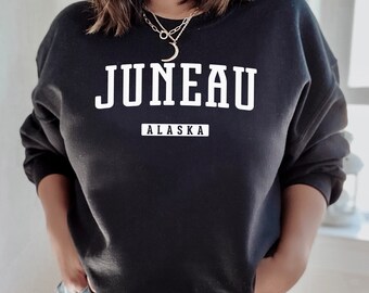 Juneau Sweatshirt | Juneau Alaska Crewneck Sweatshirt | Men Women Adult Unisex Sweatshirt