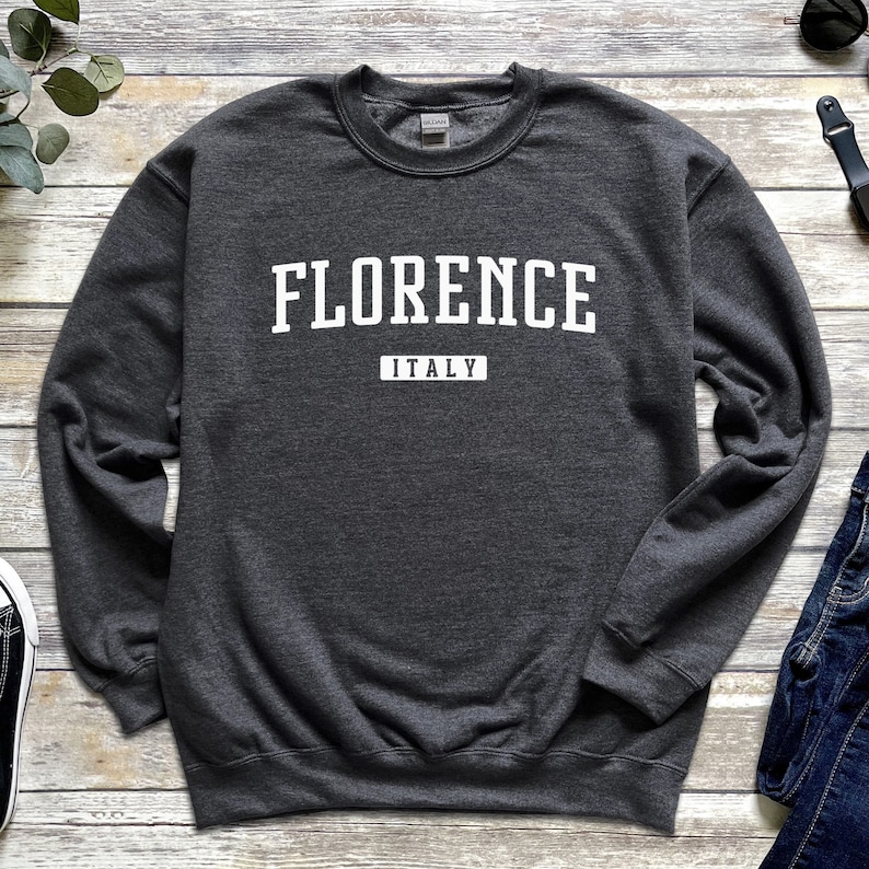 Florence Sweatshirt | Florence Italy Crewneck Sweatshirt | Firenze Italia Travel - Etsy