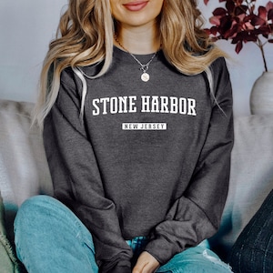 Stone Harbor Sweatshirt | Stone Harbor New Jersey Crewneck Sweatshirt