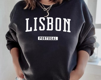 Lisbon Sweatshirt | Lisbon Portugal Crewneck Sweatshirt