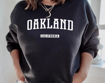 Sudadera de Oakland / Sudadera de cuello redondo de Oakland, California / Área de la Bahía, East Bay