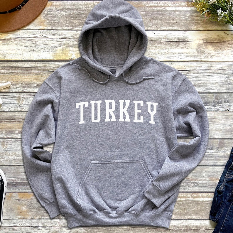 Turkey Hoodie Turkey Pullover Hoodie Turcia Turkish Etsy