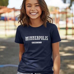 Minneapolis Shirt for Kids | Minneapolis Minnesota Youth T-Shirt | Minneapolis Teen Tee